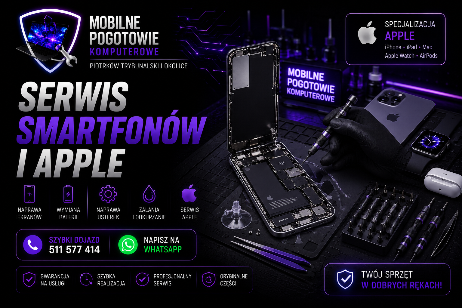 Serwis telefonów Android i Apple Piotrków Trybunalski