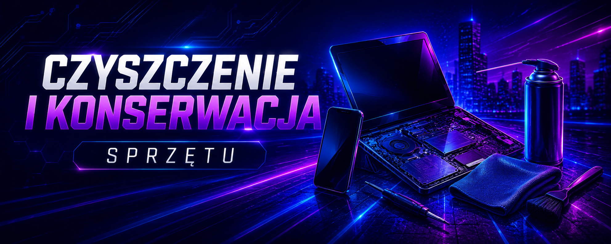 Czyszczenie laptopów komputerów i konsol Piotrków Trybunalski