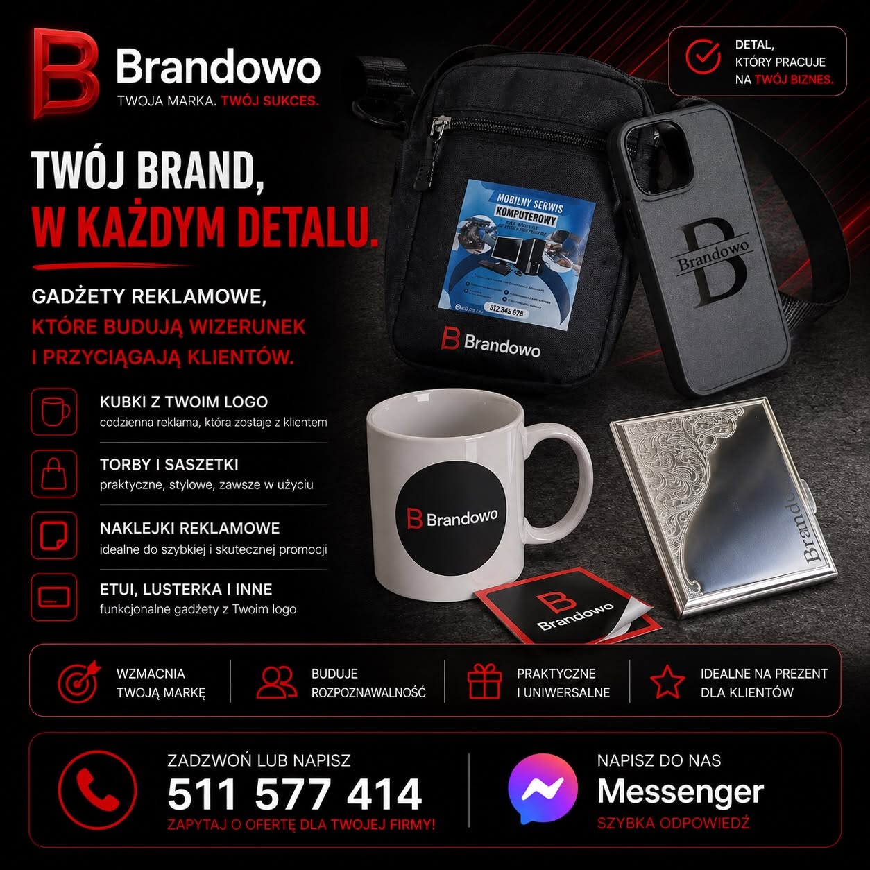 Gadżety reklamowe Brandowo