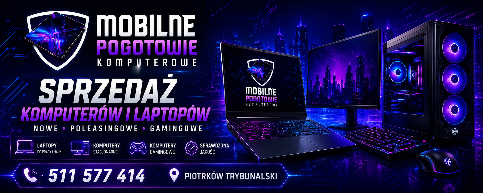 Sprzedaż laptopów i komputerów Piotrków Trybunalski