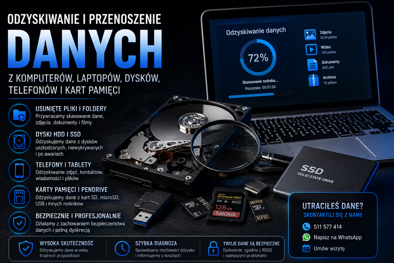 Odzyskiwanie i przenoszenie danych przed instalacją Windows Piotrków Trybunalski
