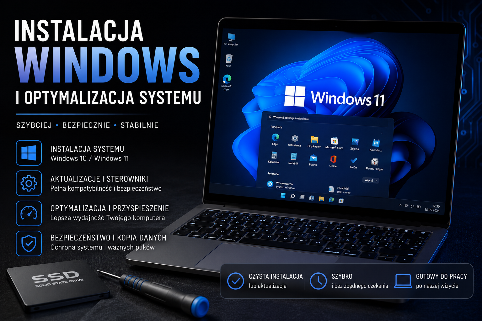 Instalacja Windows i optymalizacja systemu Piotrków Trybunalski