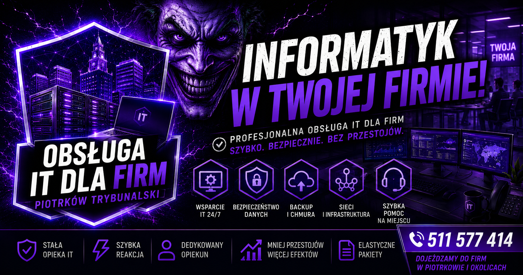 Obsługa IT dla firm Piotrków Trybunalski Mobilne Pogotowie Komputerowe